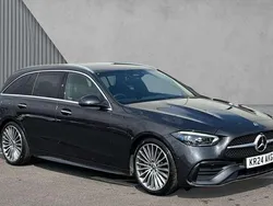Grey Used 2024 Mercedes C300e AMG Line Premium Estate | £34,980 (Fair price)
