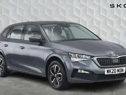 Quartz grey metallic Used 2020 Skoda Scala SE Hatchback | £11,344 (Fair price)