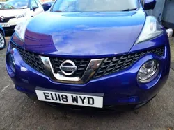 Blue Used 2018 Nissan Juke Tekna SUV | £9,795 (Fair price)