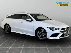 White Used 2020 Mercedes CLA200 AMG line Estate | £18,495 (Super price)