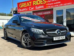 Black Used 2018 Mercedes C220 AMG line Coupe | £15,995 (Fair price)