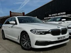 White Used 2019 BMW 530 Comfort Edition Estate | £15,600