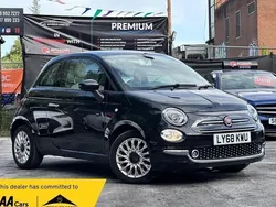 Black Used 2018 Fiat 500 Lounge Hatchback | £9,290 (Fair price)