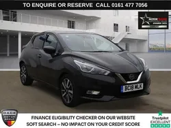 Black Used 2018 Nissan Micra N-Connecta Hatchback | £7,690 (Fair price)