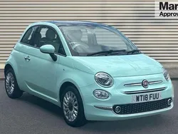 Green Used 2018 Fiat 500 Lounge Hatchback | £5,770 (Fair price)