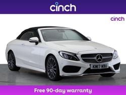 White Used 2017 Mercedes C250 AMG Line Premium Plus Cabriolet | £16,799 (Good price)