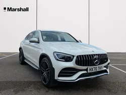 Designo diamond white bright Used 2020 Mercedes GLC43 AMG Premium Plus Coupe | £38,980 (Fair price)