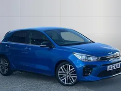 Blue Used 2022 Kia Rio 4 Hatchback | £13,396 (Fair price)
