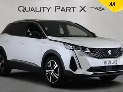 White Used 2021 Peugeot 3008 GTi Hatchback | £14,399 (Fair price)