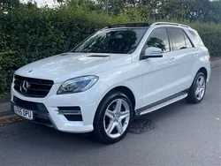 Diamond white pearl Used 2015 Mercedes ML350 AMG Line Premium SUV | £16,995