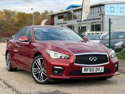 Red Used 2015 Infiniti Q50 Sport Tech Sedan | £5,779 (Fair price)
