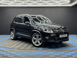 Black Used 2014 VW Tiguan R-line SUV | £8,490 (Fair price)