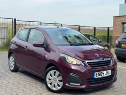 Purple Used 2016 Peugeot 108 Active Hatchback | £3,995 (Fair price)