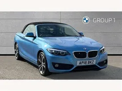 Blue Used 2018 BMW 220 Sport Line Cabriolet | £13,495 (Fair price)