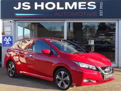 Red Used 2021 Nissan Leaf Tekna Hatchback | £12,990 (Fair price)