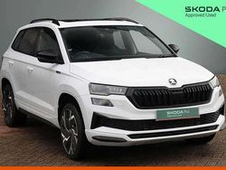 Moon white metallic Used 2022 Skoda Karoq SportLine SUV | £24,476 (Fair price)
