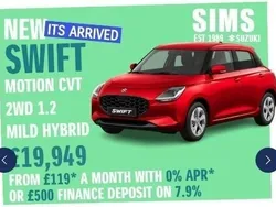 Orange New 2024 Suzuki Swift Hatchback | £20,949