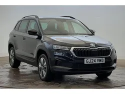 Black magic pearl effect Used 2024 Skoda Karoq SE Drive SUV | £22,212 (Fair price)