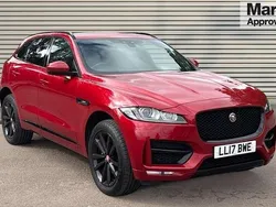 Red Used 2017 Jaguar F-Pace R-Sport SUV | £20,458 (Fair price)
