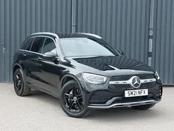 Black Used 2021 Mercedes GLC220 AMG line SUV | £29,298 (Fair price)