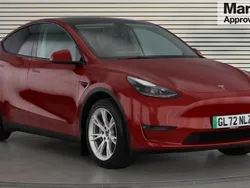 Red Used 2022 Tesla Model Y Long Range SUV | £28,997 (Fair price)
