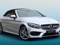 Silver Used 2017 Mercedes C250 AMG Line Premium Plus Cabriolet | £19,495 (Fair price)