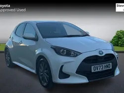 White Used 2023 Toyota Yaris Hybrid Hatchback | £16,236 (Fair price)