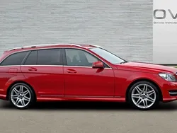 Red Used 2012 Mercedes C350 AMG Estate | £4,990 (Super price)