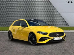 Yellow Used 2023 Mercedes A200 Exclusive Hatchback | £25,999 (A bit pricey)