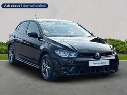 Black Used 2024 VW Polo R-line Hatchback | £20,372 (Fair price)