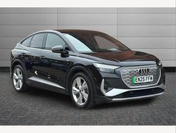 Black Used 2025 Audi Q4 Sportback e-tron S-Line SUV | £36,500