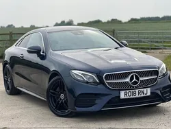 Blue Used 2018 Mercedes E220 AMG line Coupe | £19,999 (Fair price)