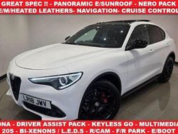 White Used 2018 Alfa Romeo Stelvio SUV | £16,990 (A bit pricey)