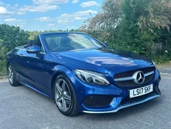 Blue Used 2017 Mercedes C220 AMG Line Premium Plus Cabriolet | £15,895 (Fair price)