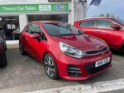Red Used 2015 Kia Rio 3 Hatchback | £4,795 (Fair price)
