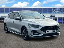 Silver Used 2022 Ford Focus ST-Line Hatchback | £16,695 (Fair price)