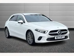 Polar white Used 2021 Mercedes A180 Executive Hatchback | £19,195 (Fair price)