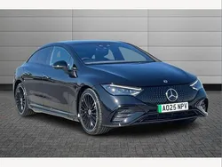 Obsidian black Used 2025 Mercedes EQE350 AMG line Sedan | £55,490 (Super price)