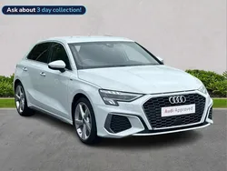 White Used 2024 Audi A3 S-Line Hatchback | £25,436 (Fair price)