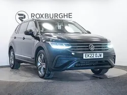 Black Used 2022 VW Tiguan Allspace Life SUV | £20,995 (Good price)