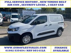 White Used 2021 Peugeot Partner Van | £7,250 (Fair price)