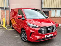 Red Used 2025 Ford Transit Custom Limited Van | £32,995 (Expensive)