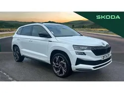 White Used 2024 Skoda Karoq SportLine SUV | £29,165 (Fair price)