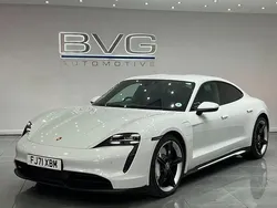 White Used 2021 Porsche Taycan Performance Package Sedan | £39,994 (Fair price)