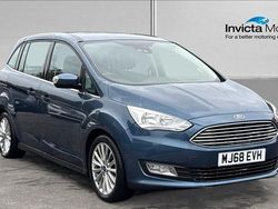 Chrome blue Used 2018 Ford Grand C-Max Titanium MPV | £9,600 (Fair price)