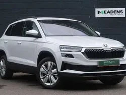 Moon white metallic Used 2024 Skoda Karoq SE L SUV | £23,495 (Good price)