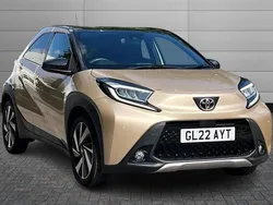 Ginger beige with black Used 2022 Toyota Aygo Hatchback | £13,150 (Fair price)