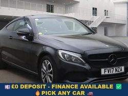 Black Used 2017 Mercedes C200 Coupe | £11,049 (Fair price)