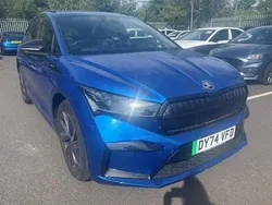 Race blue metallic Used 2024 Skoda Enyaq iV SportlinePlus SUV | £30,995 (Fair price)