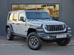 Silver New 2024 Jeep Wrangler Rubicon SUV | £58,998 (A bit pricey)